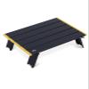 iClimb Ultralight Compact Mini Beach Picnic Folding Alu. Table with Carry Bag, Two Size (Black - S) view 1