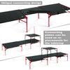 iClimb Extendable Folding Table Large Tabletop Area Ultralight Compact with Hollow Out Tabletop and Carry Bag for Camping Backpacking Beach Concert BBQ Party, Three Size (Black - L) view 4