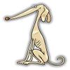 888 Graphics Funny Purebred Greyhound Dog Golf Hat Clip with Magnetic Ball Marker view 2