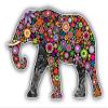 888 Graphics Cheerful Elephant Flower Pattern Golf Hat Clip with Magnetic Ball Marker view 2