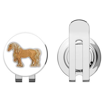 888 Graphics Draft Horse Golf Hat Clip with Magnetic Ball Marker