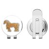 888 Graphics Draft Horse Golf Hat Clip with Magnetic Ball Marker view 1