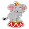 888 Graphics Circus Elephant Cartoon Golf Hat Clip with Magnetic Ball Marker view 2