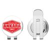 888 Graphics Ankara City Turkey Grunge Travel Stamp Golf Hat Clip with Magnetic Ball Marker view 1
