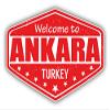 888 Graphics Ankara City Turkey Grunge Travel Stamp Golf Hat Clip with Magnetic Ball Marker view 2