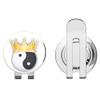 888 Graphics Yin Yang Golden Crown Golf Hat Clip with Magnetic Ball Marker view 1