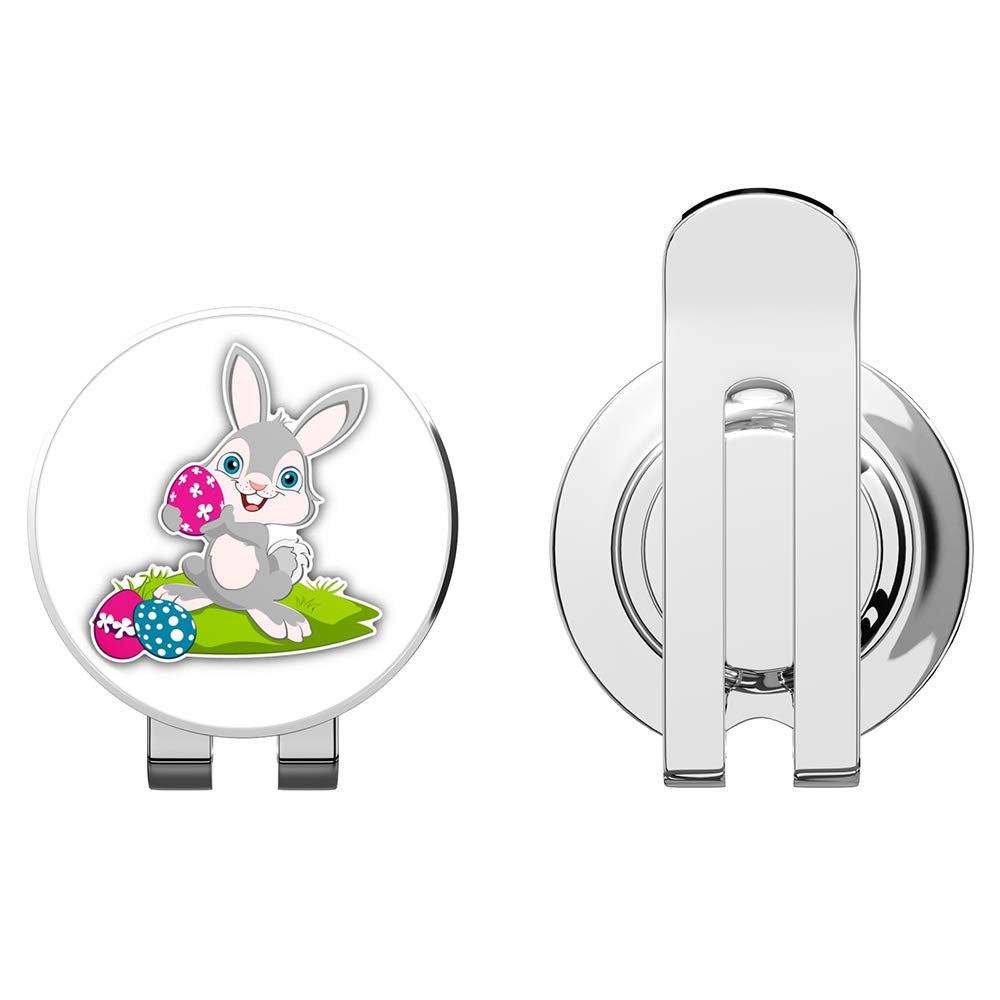 888 Graphics Easter Bunny Pin Egg Funny Golf Hat Clip with Magnetic Ball Marker