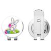 888 Graphics Easter Bunny Pin Egg Funny Golf Hat Clip with Magnetic Ball Marker view 1