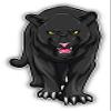 888 Graphics Angry Black Panther Golf Hat Clip with Magnetic Ball Marker view 2