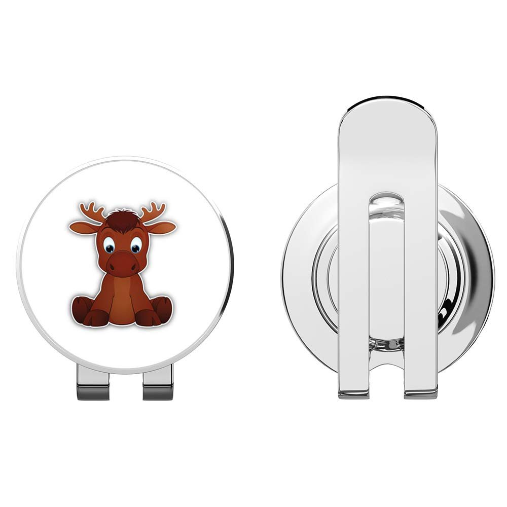 888 Graphics Funny Moose Baby Golf Hat Clip with Magnetic Ball Marker
