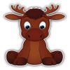 888 Graphics Funny Moose Baby Golf Hat Clip with Magnetic Ball Marker view 2