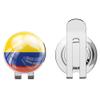 888 Graphics Colombia Flag Glossy Golf Hat Clip with Magnetic Ball Marker view 1