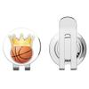 888 Graphics Basketball Ball Golden Crown Golf Hat Clip with Magnetic Ball Marker view 1