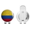 888 Graphics Colombia Flag Soccer Ball Golf Hat Clip with Magnetic Ball Marker view 1