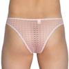 JAXFSTK 5-Pack Men's Hollow Lace Bikini Briefs Underwear Sissy Cheeky Briefs See-through Underpants Light Pink M view 2