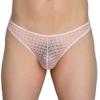 JAXFSTK 5-Pack Men's Hollow Lace Bikini Briefs Underwear Sissy Cheeky Briefs See-through Underpants Light Pink M view 3