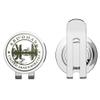888 Graphics Abu Dhabi UAE Grunge Rubber Travel Stamp Golf Hat Clip with Magnetic Ball Marker view 2