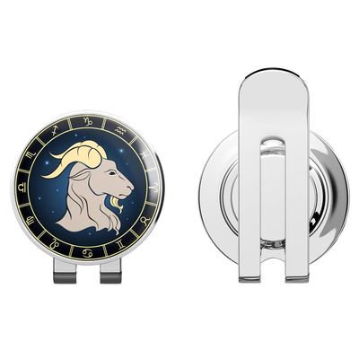 888 Graphics Aries Zodiac Sign Golf Hat Clip with Magnetic Ball Marker