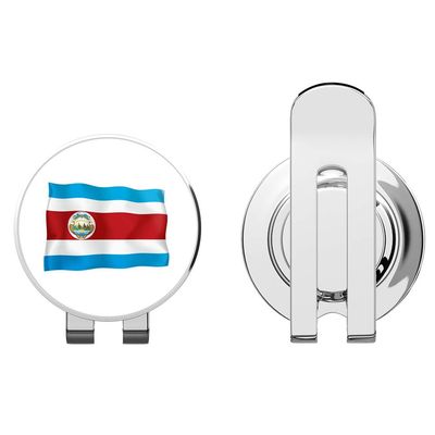 888 Graphics Costa Rica Flag Golf Hat Clip with Magnetic Ball Marker