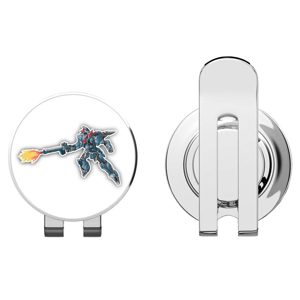 888 Graphics Flying Robot Warrior Golf Hat Clip with Magnetic Ball Marker