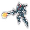 888 Graphics Flying Robot Warrior Golf Hat Clip with Magnetic Ball Marker view 2