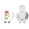 888 Graphics Cock View Funny Chicken Food Golf Hat Clip with Magnetic Ball Marker view 1