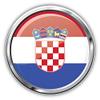 888 Graphics Croatia Glossy Flag Label Golf Hat Clip with Magnetic Ball Marker view 2