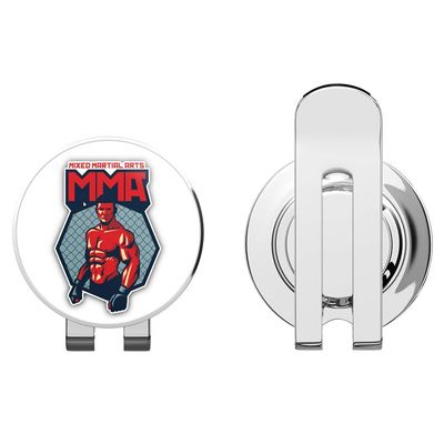 888 Graphics Fighter Mixed Martial Arts Golf Hat Clip with Magnetic Ball Marker