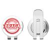 888 Graphics Braga City Portugal Grunge Travel Stamp Golf Hat Clip with Magnetic Ball Marker view 1