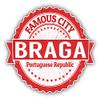 888 Graphics Braga City Portugal Grunge Travel Stamp Golf Hat Clip with Magnetic Ball Marker view 2