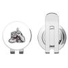 888 Graphics Bulldog Flexing Arms Mascot Cartoon Golf Hat Clip with Magnetic Ball Marker view 2