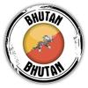 888 Graphics Bhutan Flag Grunge Label Golf Hat Clip with Magnetic Ball Marker view 2