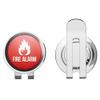 888 Graphics Fire Alarm Glossy Sign Golf Hat Clip with Magnetic Ball Marker view 1