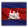 888 Graphics Cambodia Wavy Flag Golf Hat Clip with Magnetic Ball Marker view 2