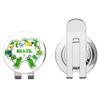 888 Graphics Brazil Soccer Symbols Cartoon Golf Hat Clip with Magnetic Ball Marker
