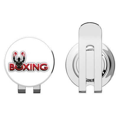 888 Graphics Boxing Label Golf Hat Clip with Magnetic Ball Marker