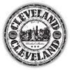 888 Graphics Cleveland City Ohio United States Grunge Travel Golf Hat Clip with Magnetic Ball Marker view 2