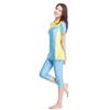 HANYIMIDOO Womens Muslim Short Sleeve Burkini 2-Pieces Swimsuit (XXX-Large, Sky Blue) view 3