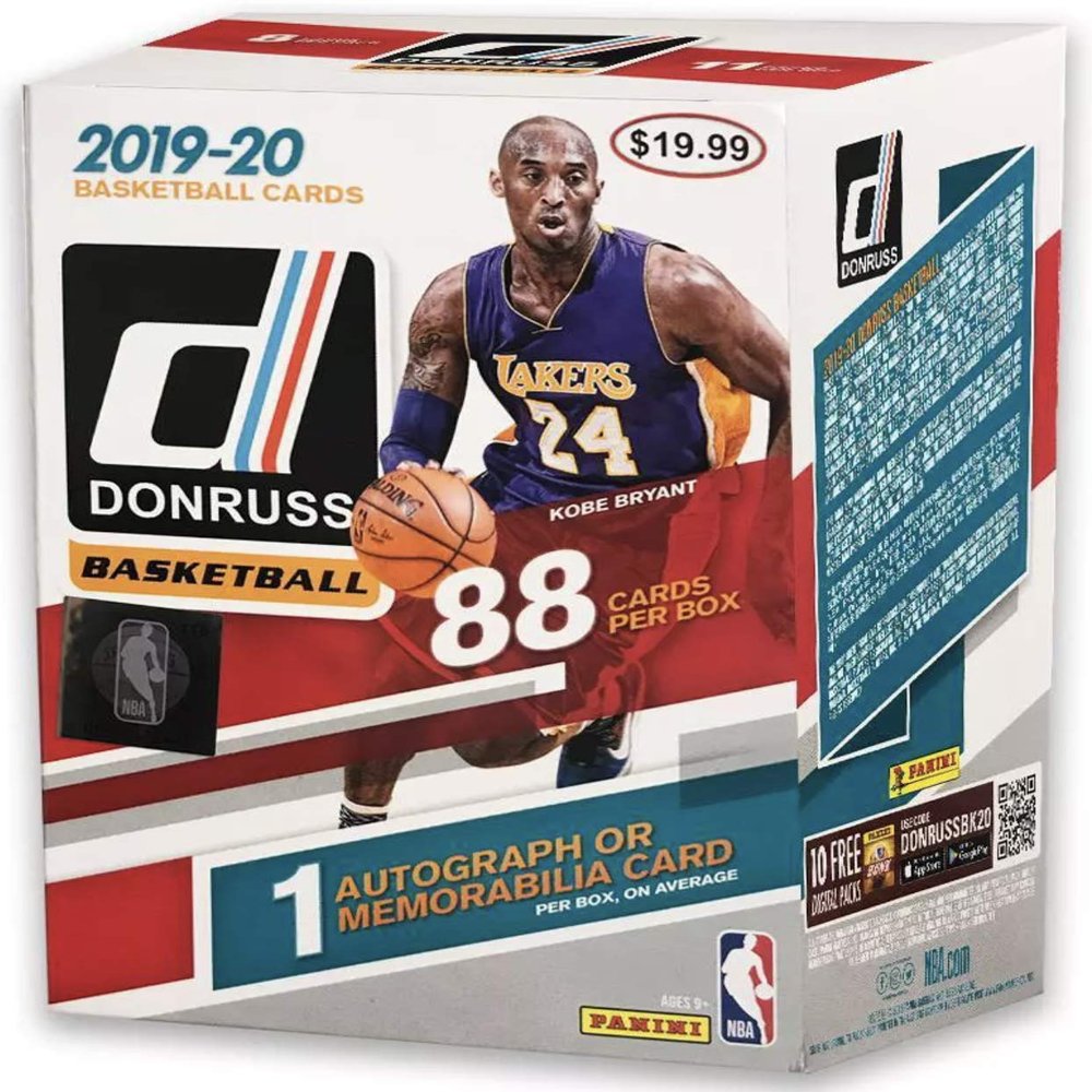 2019-20 Panini NBA Donruss Basketball Blaster Box - 88 Total Cards - 1 Autograph or Memorabilia Card per Box by Panini