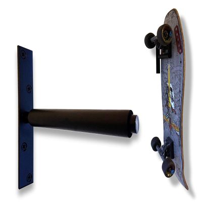 Grab & Go Edge Side-Mounting Skateboard Complete Wall Hanger Mount Rack