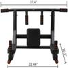 BDL Wall Mounted Pull Up Bar Chin Up bar Multifunctional Dip Station for Indoor Home Gym Workout, Power Tower Set Training Equipment Fitness Dip Stand Supports to 440 Lbs view 4