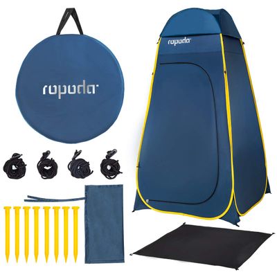 ropoda Pop Up Tent 83" x 48" x 48" Upgrade Privacy Tent, Porta-Potty Changing Portable Changing Room Includes 1 Removable Bottom,8 Stakes,1Removable Rain Cover,1 Carrying Bag