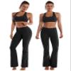 BUBBLELIME 29"/31"/33"/35" 4 Styles Women's Bootcut Yoga Pants Tummy Control - Basic Bootleg_Black(1) S_31" Inseam view 2