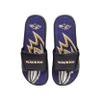 FOCO Baltimore Ravens NFL Mens Wordmark Gel Slides - S view 1
