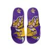 FOCO Minnesota Vikings NFL Mens Colorblock Big Logo Gel Slides - S view 2