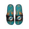 FOCO Miami Dolphins NFL Mens Colorblock Big Logo Gel Slides - S view 2