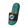 FOCO Miami Dolphins NFL Mens Colorblock Big Logo Gel Slides - S view 3