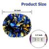 Hooshing 2PCS Blue and Gold Pom Poms Cheerleading with Baton Handle for Team Spirit Sports Dance Cheering view 2