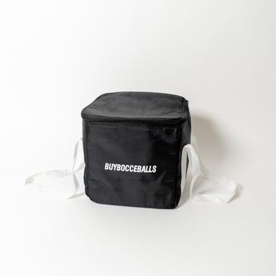 BuyBocceBalls Listing - Heavy Duty Nylon Bocce Bag - Black with White Handles