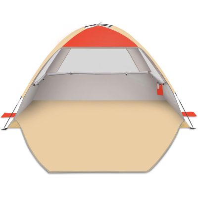 Gorich Beach Tent Sun Shelter for 3/4/6/8/10 Person with UPF 50 UV Protection, Lightweight & Easy Setup Beach Shade Canopy, Portable Beach Shade Tent Beach Cabana